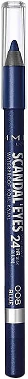 Rimmel Scandal Eyes Waterproof Eyeliner, Blue, 1.3 g Pencil Greenwize