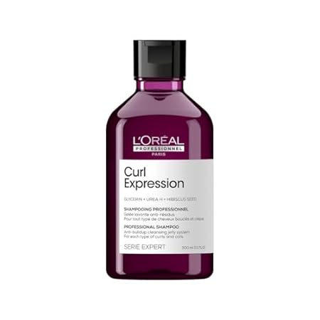 L'Oréal Professionnel Clarifying Shampoo, For Curly & Coily Hair, Anti-Buildup, With Glycerin, Urea H and Hibiscus Seed Extract, Serie Expert Curl Expression, 300 ml LOreal Professionnel