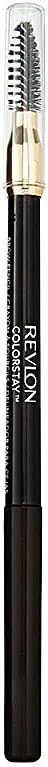 Revlon Colorstay Eyebrow Pencil, Dual Ended With Spoolie Brush & Angled Tip Applicator (0.06g) Waterproof & Longwearing, Dark Brown (220) Unisex Greenwize