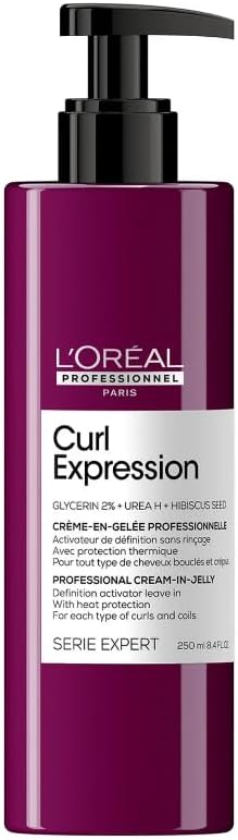 L'Oréal Professionnel Curl ActivaL'Oréal PL'Oréal Professionnel Curl Activating Jelly,Glycerin, Urea H and Hibiscus Seed Extract, Serie Expert Curl Expression, 250 ml L'Oréal Professionnel Paris