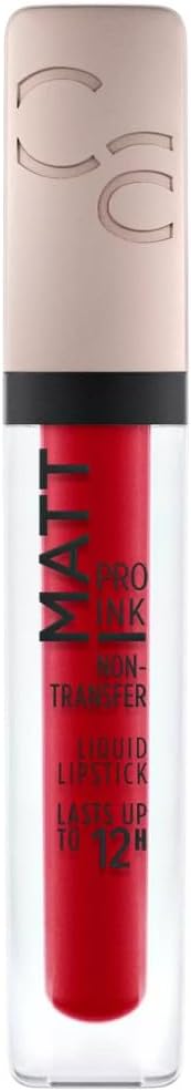 CATRICE Matt Pro Ink Non-Transfer Liquid Lipstick, No. 090 This Is My Statement, Red, Mattifying, Long-Lasting, Quick-Drying, Matte, Intense, Colour-Intensive, Vegan, Alcohol Free (5 ml) Greenwize