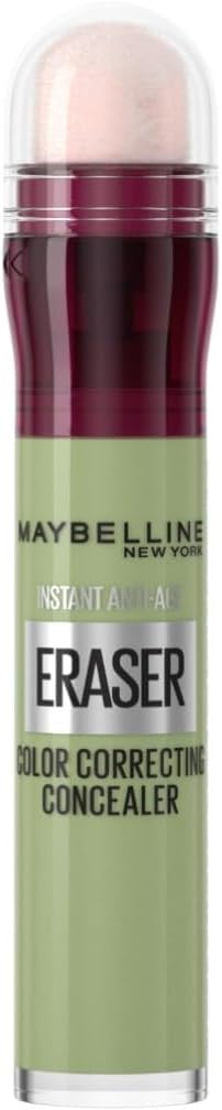 Maybelline New York Eraser Eye, Colour Correcting Concealer, Counteracts Redness, for a Natural Soft-Focus Finish, Dermatologist Tested & Suitable for Sensitive Skin, (151, Green) Maybelline