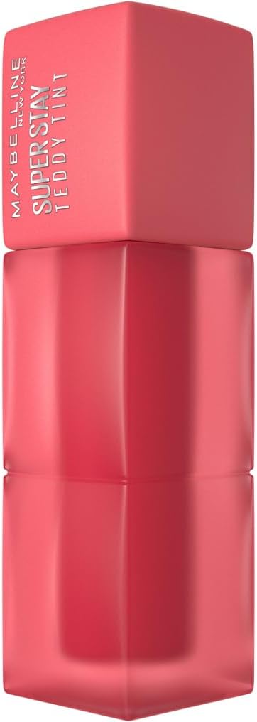 Maybelline New York Super Stay Teddy Tint, Up To 12 Hour Blurred Matte, Plush Comfort, Longwear, Transferproof, Vegan, 8 Buildable Lip Shades Maybelline