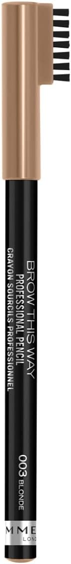 Rimmel London Brow This Way Pencil, 003 Blonde, 4g Greenwize