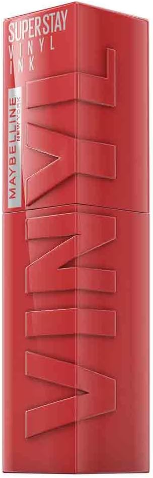 Maybelline New York Lip Colour, Smudge-free, Long Lasting up to 16h, Liquid Lipstick, Shine Finish, SuperStay Vinyl Ink, 15 Peachy Greenwize