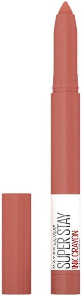 Maybelline New York Super Stay Ink Crayon Matte and Long Lasting Lipstick Number 100 Reach High 1.5g Greenwize