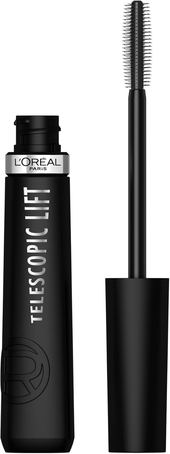 L'Oréal Paris Telescopic Mascara, Long-Lasting 36H Lift, Visible Lash Length Up to +5mm*, No Clumping & No Smudging & No Flaking, Telescopic Lift, Black L'Oréal Paris