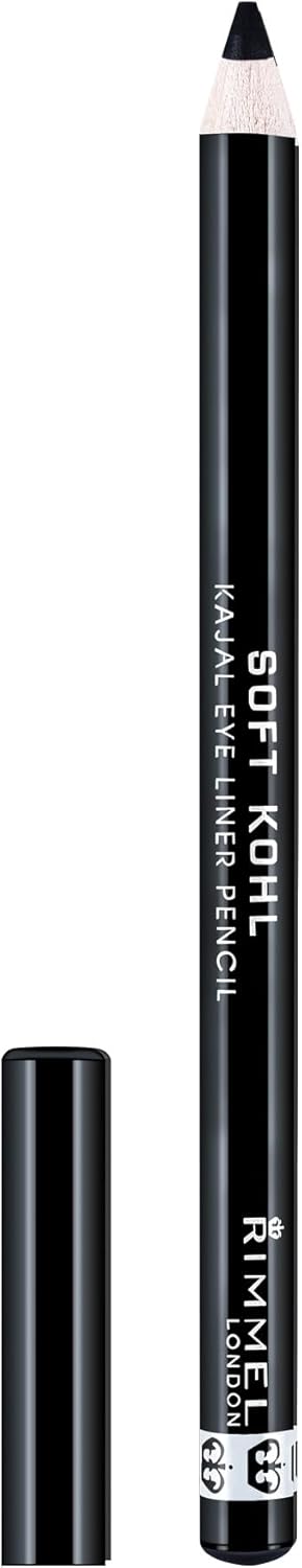 Rimmel London Soft Kohl Smudge-proof Eyeliner Pencil, Jet black, 1.2 g Rimmel