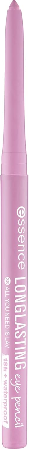 Essence Long-Lasting Eye Pencil, No. 38, Purple, Long-Lasting, Colour-Intense, Vegan, Waterproof, No Microplastic Particles, Nano Particles, Pack of 1 (0.28 g) Greenwize