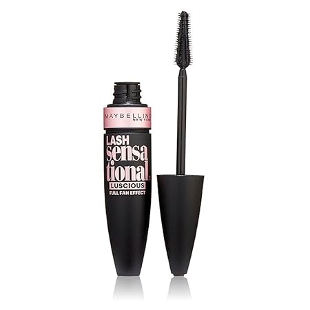 Maybelline Mascara, Lash Sensational Volumizing and Thickening Luscious Mascara, Very Black Maybelline