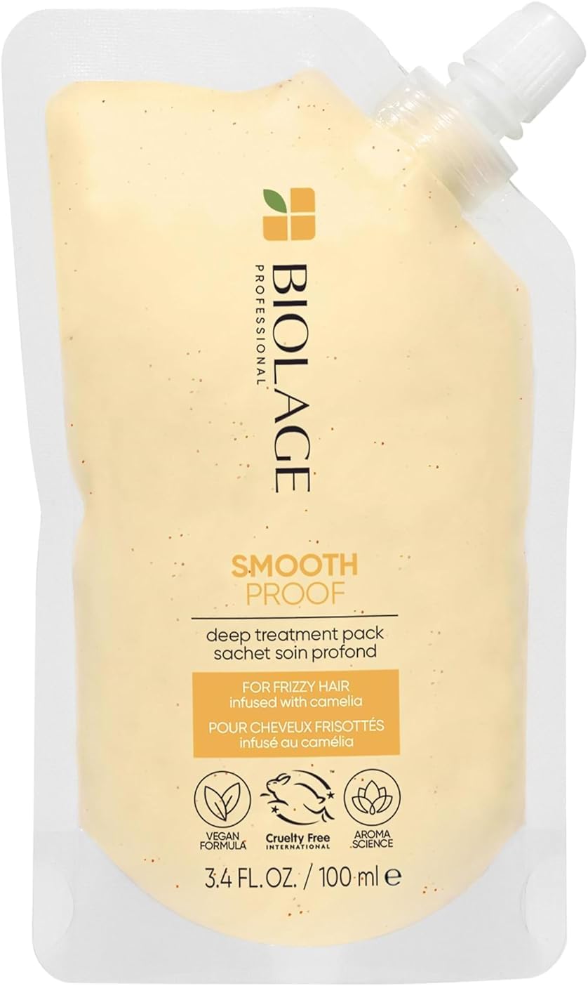 Biolage ,SmoothProof ,Deep Treatment Pack ,Smoothing Deep Treatment Mask ,for Frizzy Hair 100 ml Greenwize