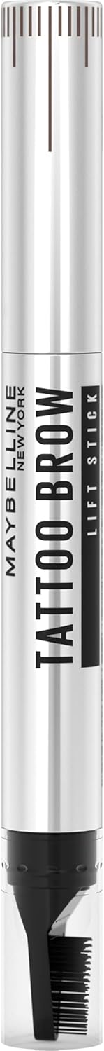 Maybelline Tattoo Brow Lift Stick, Lift, Tint & Sculpt Brows, All day wear, Medium Brown Maybelline