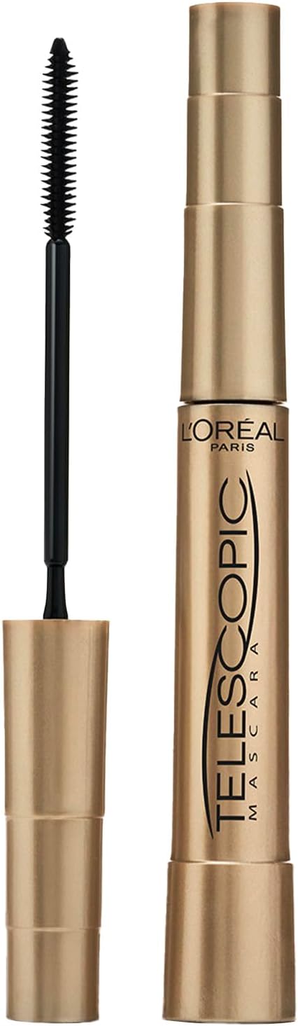L'Oréal Paris Mascara, Telescopic Original Mascara to Achieve Dramatic Length and Definition, Up to +71 Percent Lengthening Effect, Smudge-Resistant and Long-Wearing Formula for Up to 36H Wear, 8ml ?L'Oréal