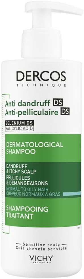 Vichy Dercos Anti-Dandruff and Anti-Itch Shampoo for Normal to Oily Hair 390ml Greenwize