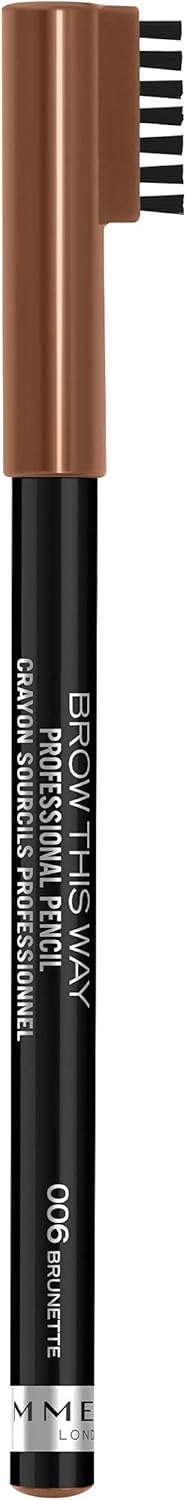 Rimmel London Brow This Way Pencil, 006 Brunette, 1.4g Greenwize