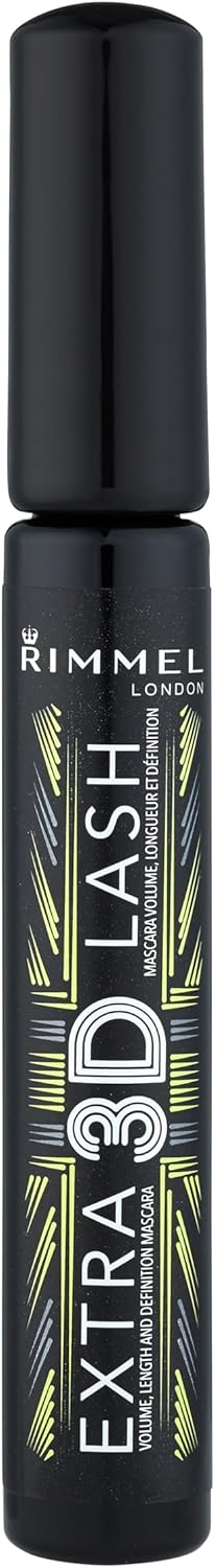 Rimmel Extra 3D Lash Volumising Mascara, 8 ml (Pack of 1), Black Rimmel