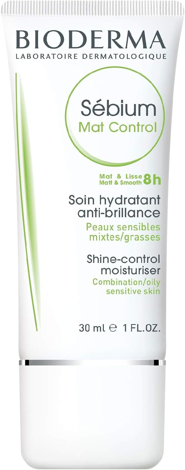 Bioderma Sébium Mat Control - Mattifying Face Cream for Combination to Oily Skin, Controls Shine, Refines Skin Texture & Appearance of Blemishes, 30ml Greenwize