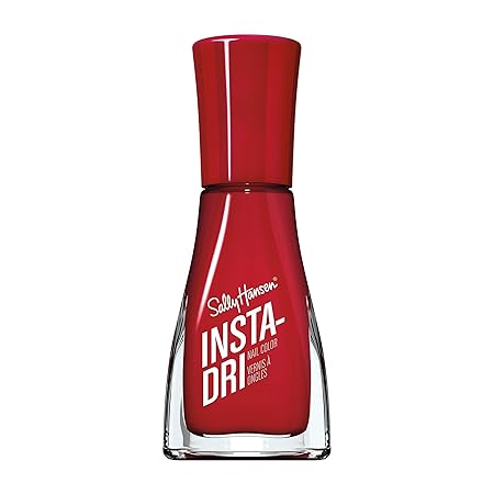 Sally Hansen Insta-Dri Nail Polish, ASAP Apple, 60 Seconds Quick Drying, Long Lasting, Streak Free, Shiny Finish, 3-in-1 Formula, Built in Base and Top Coat, 9.17ml Sally Hansen