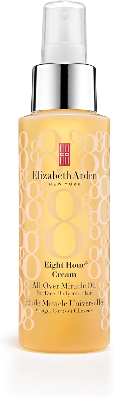 Elizabeth Arden Eight Hour Cream All-Over Miracle Oil Spray for Face, Body & Hair (100ml) Long-lasting Moisture, Soothing & Firming, Unisex Elizabeth Arden