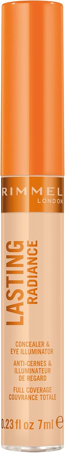 Rimmel Lasting Radiance Full Coverage Concealer and Eye Illuminator, 10 Ivory, 7ml Rimmel