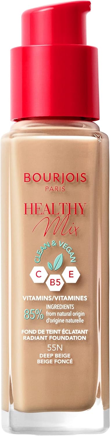 Bourjois - Healthy Mix Clean Foundation, Foundation, Shade 055, Deep Beige 30ml Bourjois