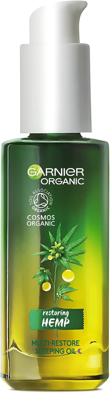 Garnier Organic Hemp Multi-Restore Facial Night Sleeping Oil 30ml Greenwize
