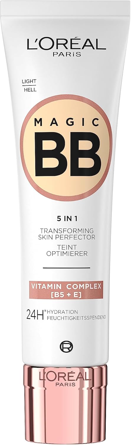 L'Oréal Paris Magic CC Cream with SPF 20, Anti-Redness and Colour Correcting, With Vitamins B5 and E, Lightweight Hydrating Formula Adapts to Skin Tone for a Natural Glowy Finish, 30 ml L'Oreal Paris