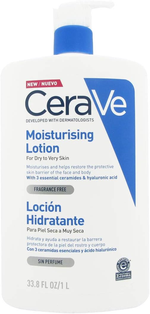 CeraVe Moisturising Lotion, Face & Body, With 3 Essential Ceramides & Hyaluronic Acid, For Dry to Very Dry skin Greenwize