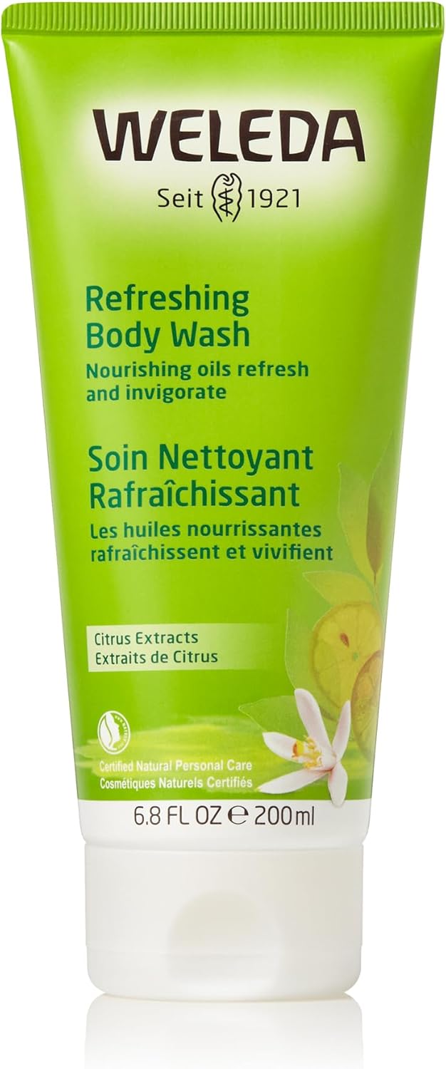 Weleda Shower Gel with Citrus, Creamy Body Wash, For Women & Men, Cleanse & Refresh, Paraben & SLS Free, Certified Natural, Organic, Vegan, 200 ml Weleda