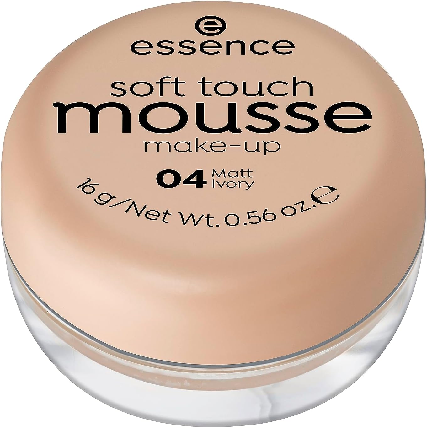 essence Soft Touch Mousse Make-Up, Foundation, No. 04 Matt Ivory, Nude for Combination Skin, for Blemished Skin, Matte, Vegan, Perfume, Alcohol-Free (16 g) Greenwize