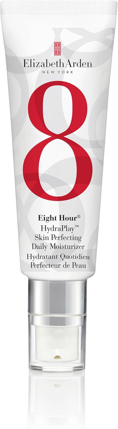 Elizabeth Arden Eight Hour HydraPlay™ Skin Perfecting Daily Moisturizer (45ml) Lightweight, Pore-Refining, Hydrating Vegan Cream for Face, Brightening Skin Primer Greenwize