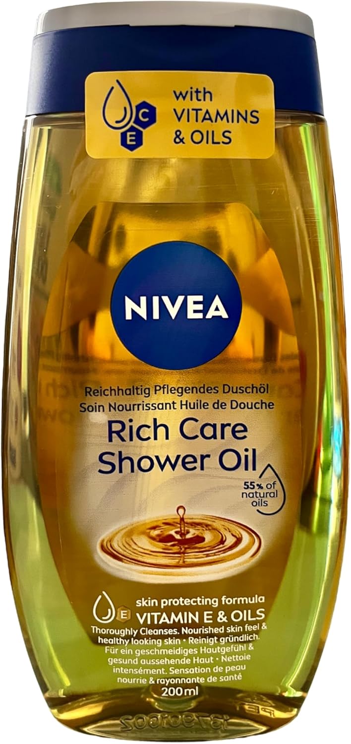 NIVEA Natural Rich Caring Shower Oil 200 ml Nivea