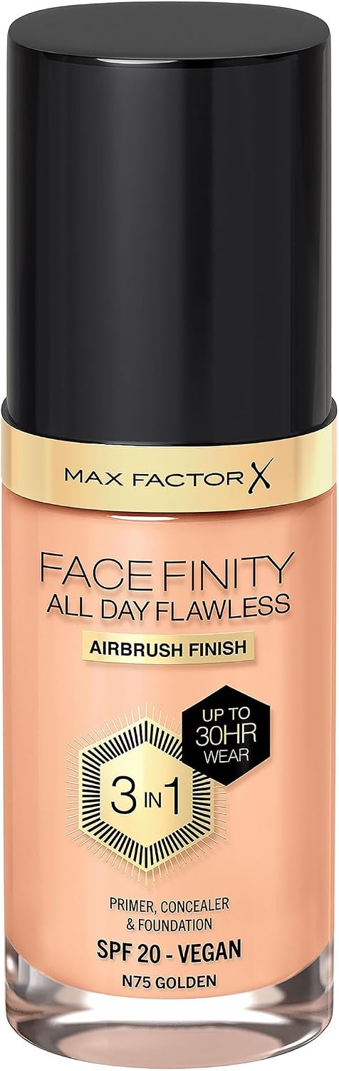 Max Factor Facefinity All Day Flawless 3-in-1 Foundation N75 Gold/Golden 30ml MAX FACTOR