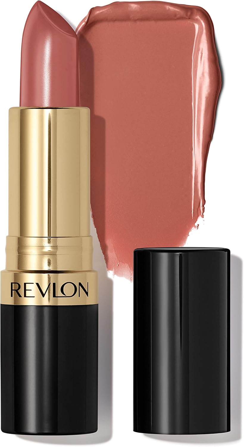Revlon Super Lustrous Lipstick, High Impact Lipcolour With Moisturising Creamy Formula, Infused With Vitamin E And Avocado Oil In Nude / Brown, Bare Affair (044) Revlon