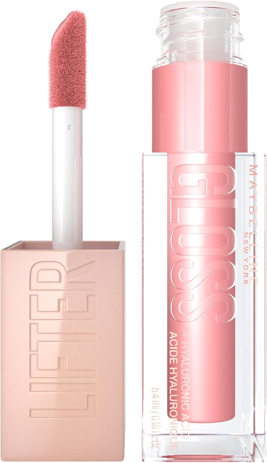 Maybelline Lifter Gloss, Hydrating Lip Gloss with Hyaluronic Acid, Creates Fuller-Looking, Shiny, Moisturised and Plumped Lips. Non-sticky, Shade: 006 Reef (Coral) Maybelline New York