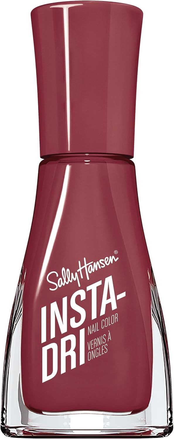 Sally Hansen Insta-Dri Nail Polish, Expresso, 60 Seconds Quick Drying, Long Lasting, Streak Free, Shiny Finish, 3-in-1 Formula, Built in Base and Top Coat, 9.17ml Sally Hansen