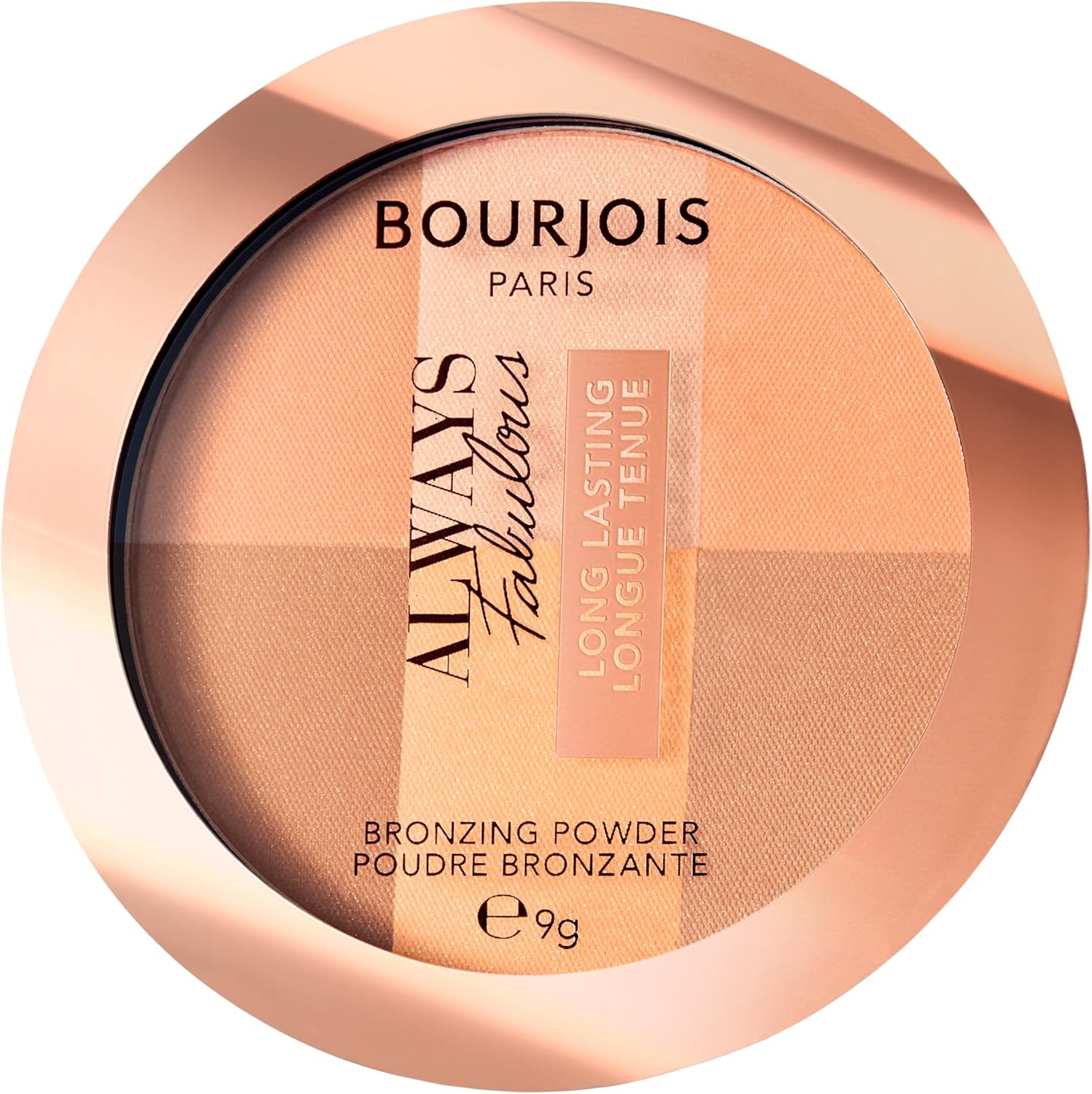 Bourjois, Always Fabulous Long-Lasting Bronzing Powder, Bronzing Powder with Long Lasting Luminous Finish - 001 Medium Bourjois
