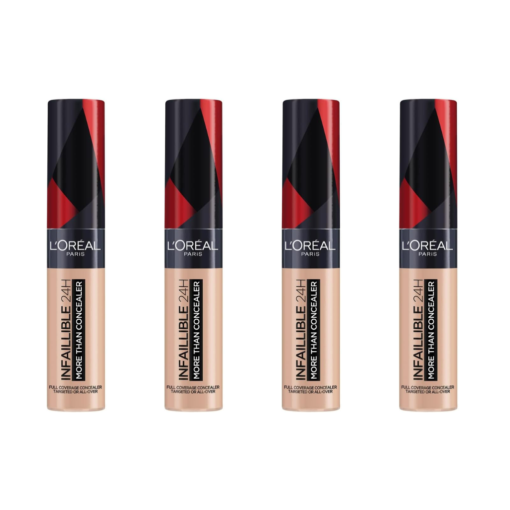 L'Oréal Paris Infallible 24H Concealer Full-coverage Matte 322 Ivory (Pack of 4) LOreal Paris