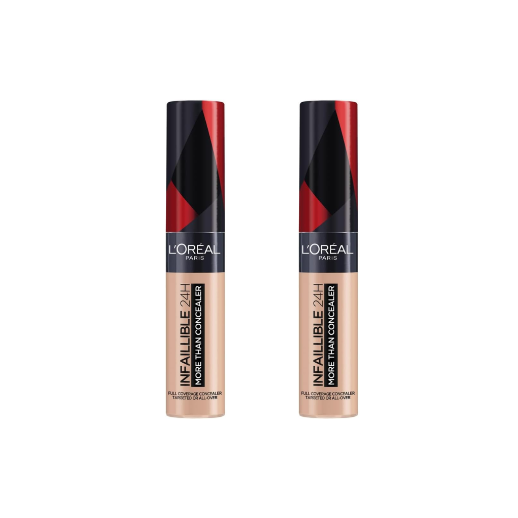 L'Oréal Paris Infallible 24H Concealer Full-coverage Matte 322 Ivory (Pack of 2) LOreal Paris