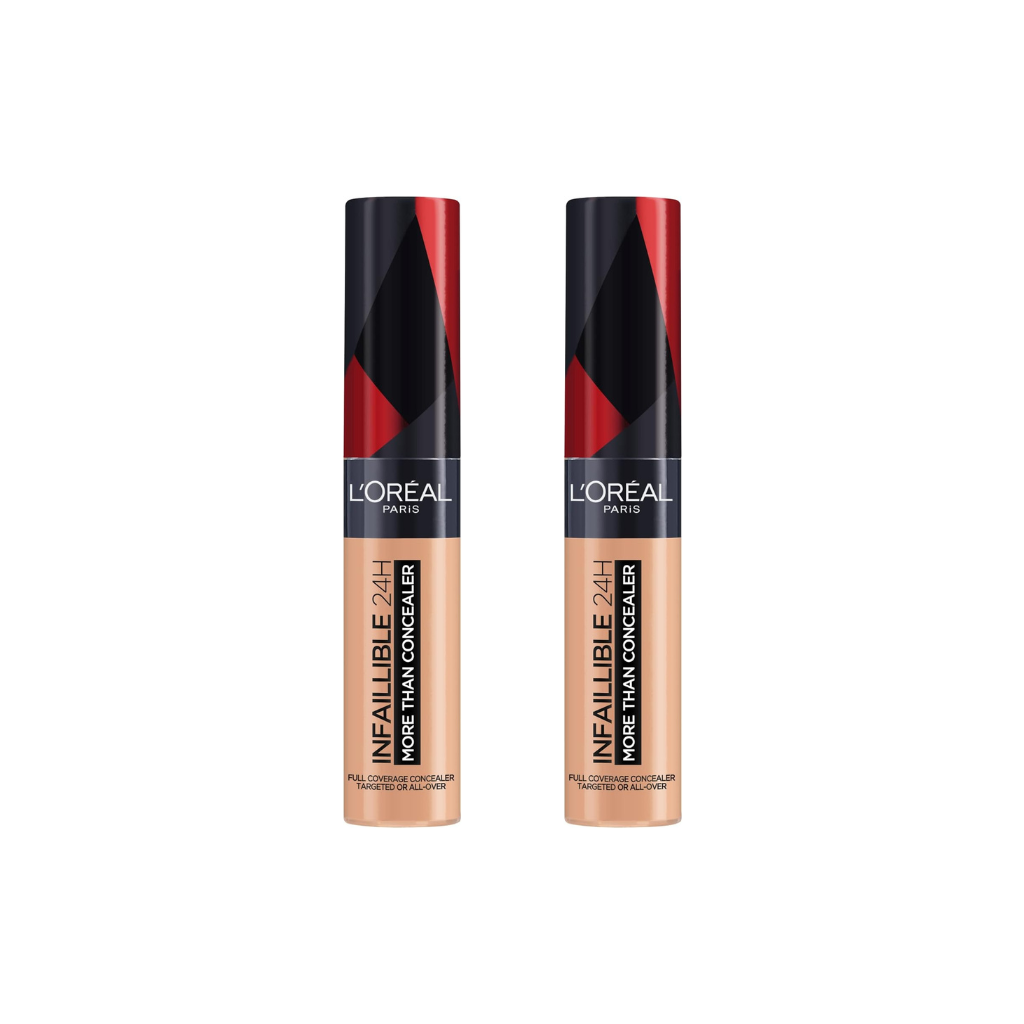 L'Oréal Paris Infallible 24H Concealer, Full-coverage, 327 Cashmere (Pack of 2) LOreal Paris