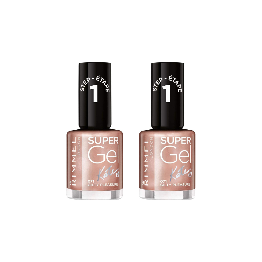 Rimmel London Super Gel Nail Polish, Guilty Pleasure, 12 ml (Pack of 2) Rimmel