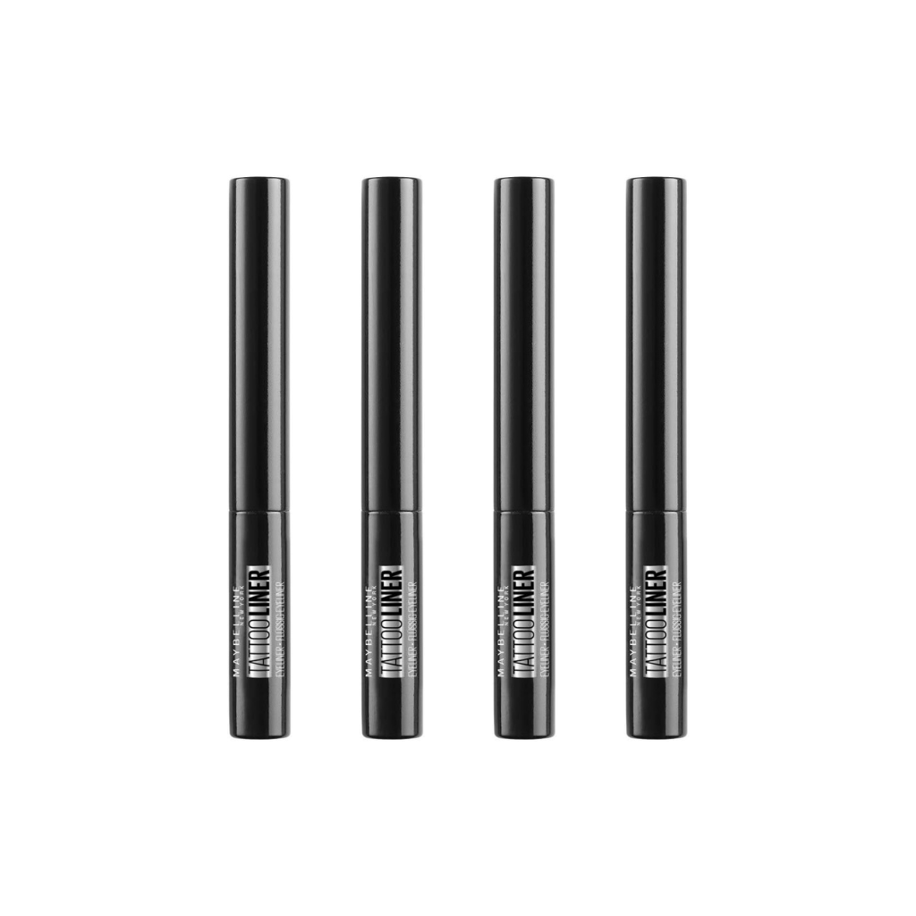 Maybelline New York Tattoo Liquid Eyeliner - 710 Inked, Black (Pack of 4) Maybelline