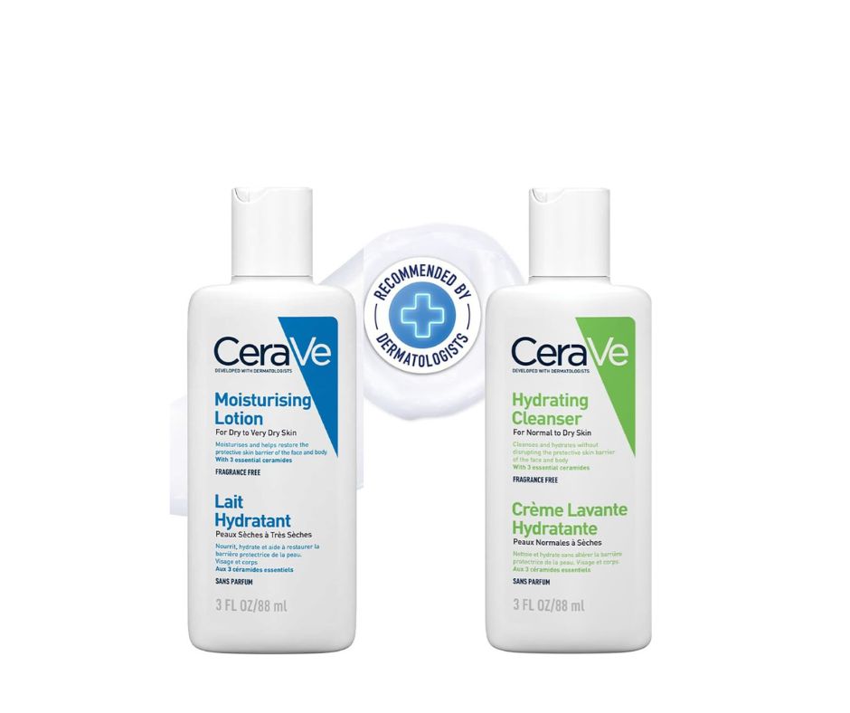 CeraVe Hydrating Cleanser 88mlCeraVe Travel Size Moisturising 88 ml (Combo) CeraVe