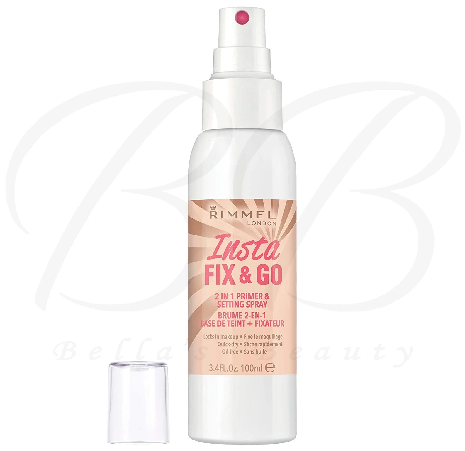 RIMMEL Insta Fix & Go 2 in 1 Oil-Free Quick Primer & Setting Spray 100ml Rimmel