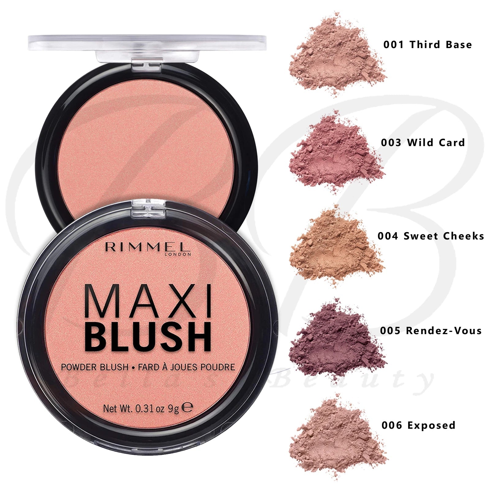 Rimmel London Maxi Blush Pigmented Powder Blusher Third Base 9 g Rimmel