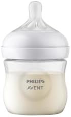 Philips Avent Natural Response Baby Bottle - 125ml Baby Milk Bottle for Newborns and Up, BPA Free, 0+ Months (Model SCY900/01) Philips Avent