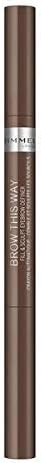 Rimmel London Brow This Way Fill & Sculpt Eyebrow Definer, Pack of 1 Greenwize