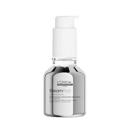 L’Oreal Professionnel, 3-In-1 Smoothing Treatment, Up to 72hr Frizz Control, Heat Protection, Shine, Steampod, For All Hair Types, 50 ml LOreal Professionnel