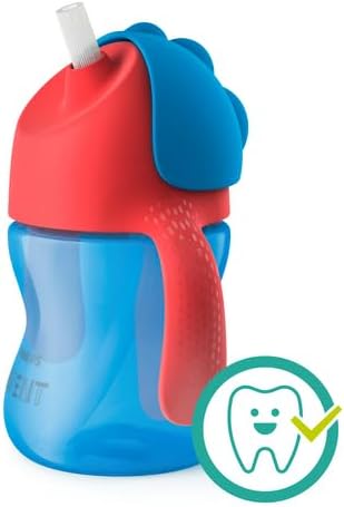 Philips Avent Sippy Cup for Toddlers & Babies, BPA Free, Red & Blue (Model SCF796/01) Greenwize