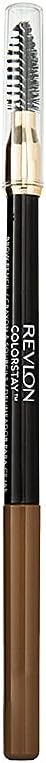 Revlon 24HR Colorstay Eyebrow Pencil with Spoolie Brush, Waterproof Angled Tip Applicator, Unisex, 210 Soft Brown, 0.9 g Greenwize